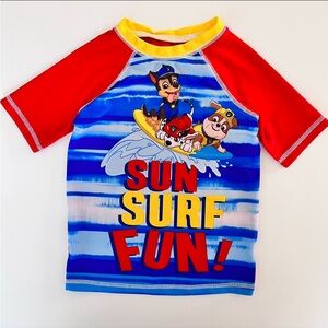 - EUC Paw Patrol Blue and Red Rash Guard